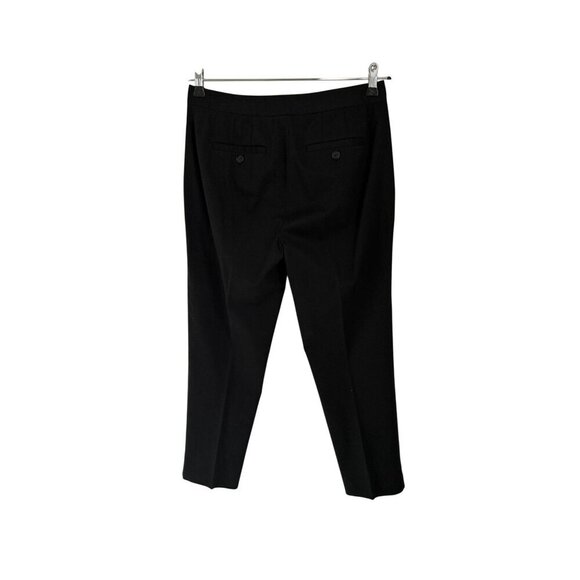 Theory Black Cropped Dress Pants With Side & Back Pockets Size 4 - Picture 5 of 10